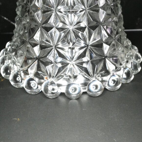 Beautiful Press Glass Lampshade Designs Candlewicking Top Bottom  Room Decor - Picture 5 of 6